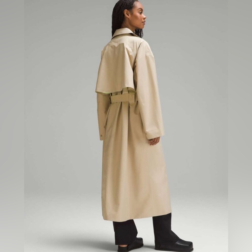 Lululemon waterproof trench coat size Zero